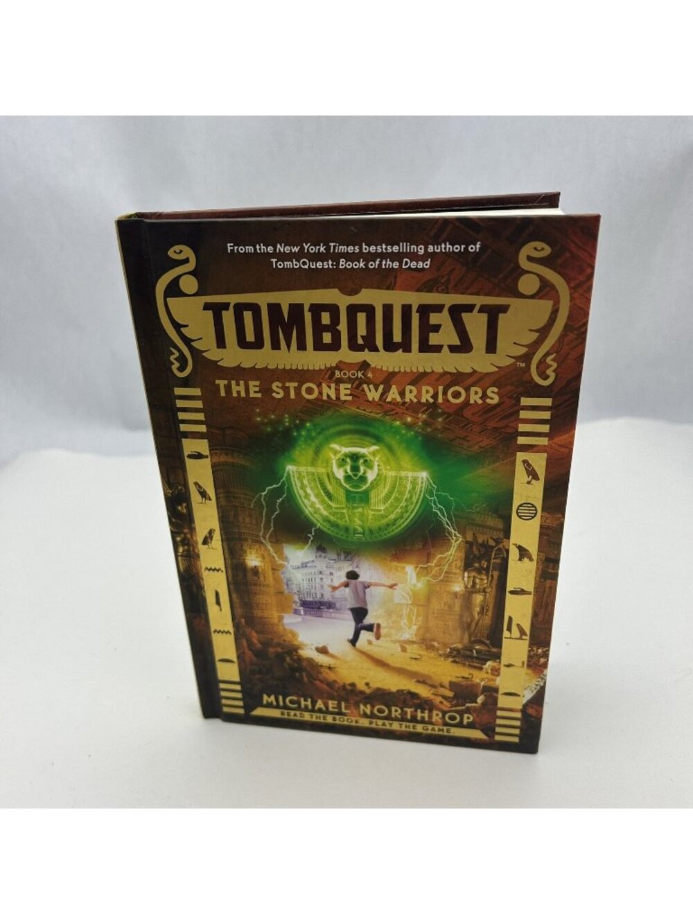 TombQuest Book 4 The Stone Warriors Hardcover Michael Northrop Scholastic Books